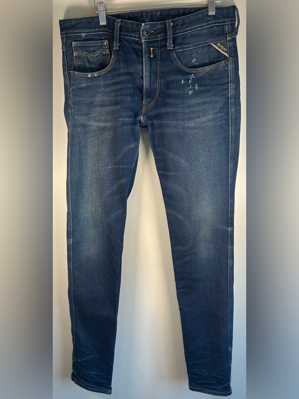 Replay Maestro Denim Collection Men’s Jeans Size W33 L34 Dark Wash Italy EUC